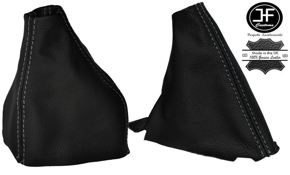 GREY STITCH REAL LEATHER GEAR & HANDBRAKE GAITER FITS FIAT BARCHETTA 95-05