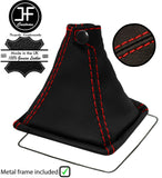 RED STITCH TOP GRAIN LEATHER GEAR GAITER+METAL FRAME FOR LEXUS IS 06-12