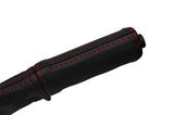 red stitch FITS PEUGEOT BOXER RELAY DUCATO 02-06 LEATHER HANDBRAKE HANDLE COVER