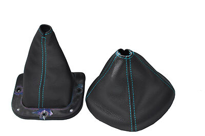 FITS LAND CRUISER FJ40-45-55 SHIFT+TRANSFER BOOT blue stitch CUSTOM NEW