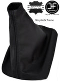BLACK STITCH MANUAL REAL LEATHER GEAR GAITER FITS JEEP PATRIOT 2007-2015