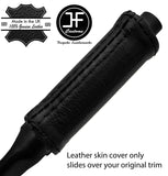 BLACK TOP GRAIN REAL LEATHER HANDBRAKE HANDLE COVER FOR FIAT X1/9 X19 CUSTOM NEW