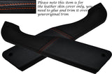 ORANGE STITCH 2X DOOR POCKET LEATHER COVERS FITS ALFA ROMEO GTV SPIDER 916 95-05