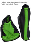 FITS FORD FOCUS MK1 1998-2004 GEAR HANDBRAKE GAITER BLACK &  GREEN 2 TONE