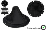 BLACK&BLACK STRIPE LTHR MANUAL GEAR GAITER+ PLASTIC FRAME FOR DODGE VIPER 03-06
