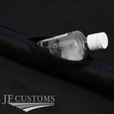 BLUE STITCH PERFORATED LEATHER 2X CAR KEY HOLDER PROTECTOR FITS BMW Z3 95-03