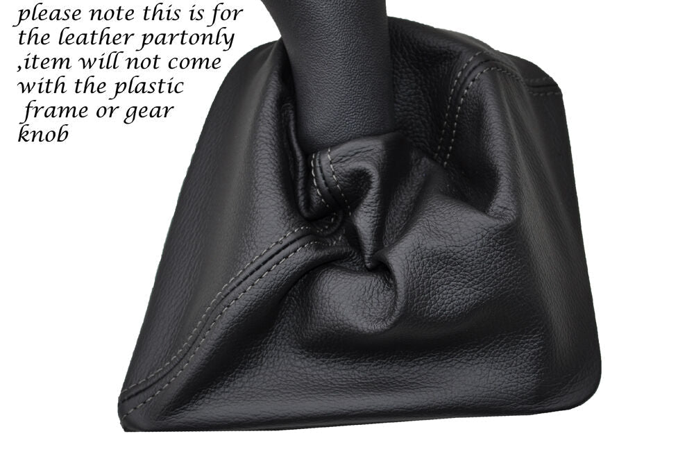 GREY STITCH LEATHER MANUAL GEAR GAITER FITS RENAULT KANGOO 2 MK2 2008-2014