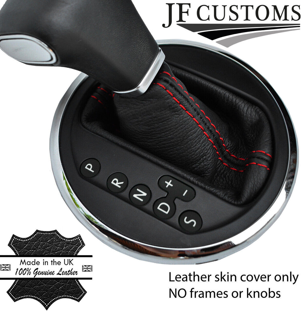 FITS VW T5 TRANSPORTER AUTOMATIC GEAR GAITER red stitch CUSTOM NEW