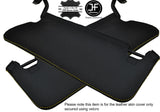 YELLOW STITCHING 2X SUN VISORS LEATHER COVERS FITS JEEP WRANGLER 2007-2010