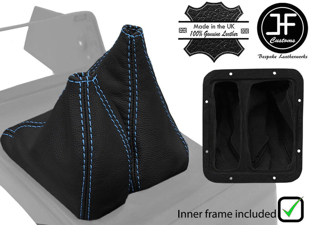 BLUE STITCH LEATHER GEAR + HI LOW GAITER + FRAME FOR MITSUBISHI L200 K74 98-06