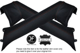 ORANGE STITCH 2X A POST PILLAR LEATHER COVERS FITS BMW Z4 E85 ROADSTER 2003-2009