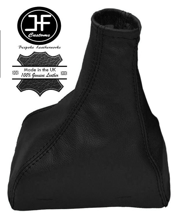 BLACK REAL LEATHER MANUAL GEAR STICK GAITER FITS JAGUAR X-TYPE 2001-2009