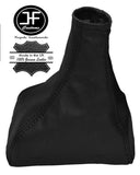 BLACK REAL LEATHER MANUAL GEAR STICK GAITER FITS JAGUAR X-TYPE 2001-2009