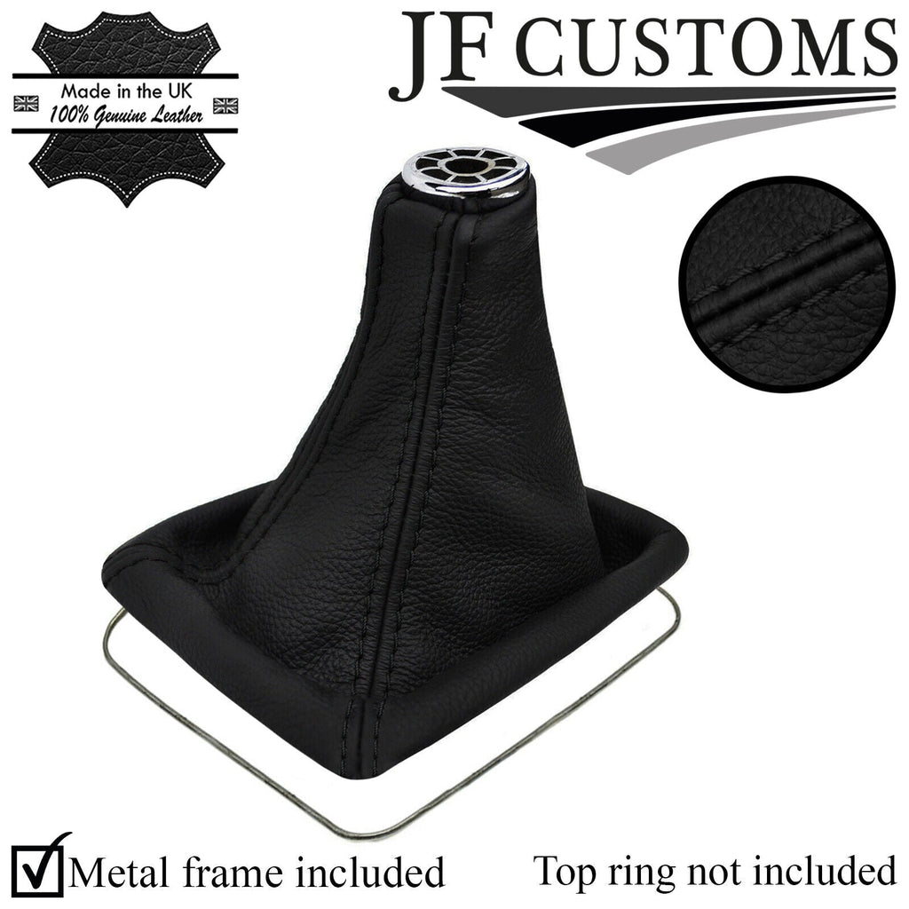 BLACK STITCH TOP GRAIN REAL LEATHER GEAR GAITER FOR TOYOTA CELICA MK7 1999-2006