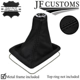 BLACK STITCH TOP GRAIN REAL LEATHER GEAR GAITER FOR TOYOTA CELICA MK7 1999-2006