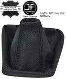 BLACK STITCHING TOP GRAIN LEATHER MANUAL GEAR GAITER FOR BMW X3 E83 2003-2010