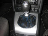 FITS FORD MONDEO MK3 GAITOR NEW LEATHER 01-06 BLUE STITCH CUSTOM NEW MADE IN UK