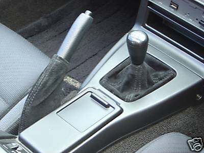 FITS MAZDA MX5 MK1 98-97 BLACK  SUEDE GEAR&HANDBRAKE GAITER MADE IN UK