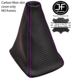 PURPLE STITCH CARBON VINYL GEAR GAITER FITS MITSUBISHI GTO 3000GT 1990-2001
