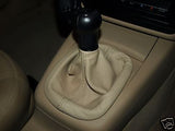 FITS VOLKSWAGEN PASSAT 2001-2005 CREAM  LEATHER GAITER GEAR SHIFT BOOT