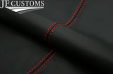 RED STITCH LEATHER AUTO AUTOMATIC GEAR GAITER COVER FOR KIA PICANTO MK3 17-21