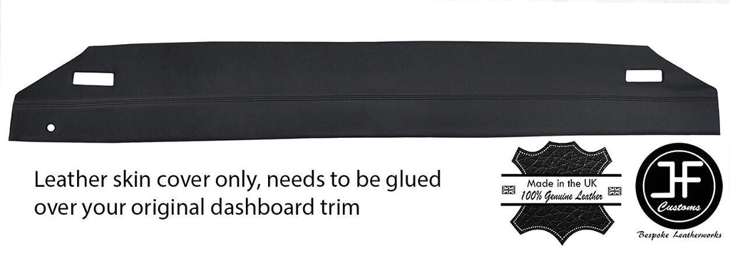 BLACK STITCH REAR BULKHEAD LEATHER COVER FOR LANCIA MONTECARLO SCORPION