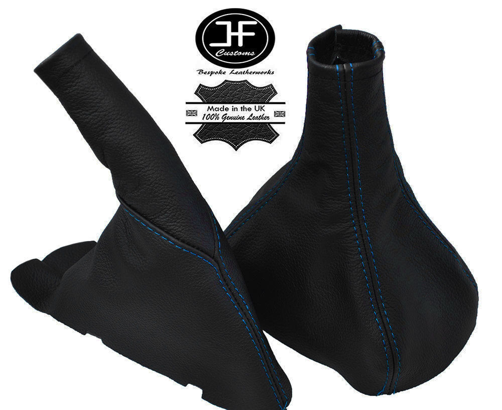 BLUE STITCH FITS VAUXHALL CORSA C COMBO BARINA XC GEAR HANDBRAKE GAITERS SET