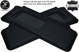 BLACK STITCHING 2X SUN VISORS LEATHER COVERS FITS ALFA ROMEO 164 STYLE 2