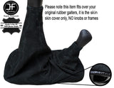 BLACK STITCH FULL SUEDE GEAR GAITER FITS LAND ROVER DEFENDER 07-16 OVER RUBBER