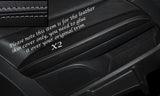 GREY STITCHING 2X REAR DOOR ARMREST SKIN COVERS FITS VW SCIROCCO 2008-2014