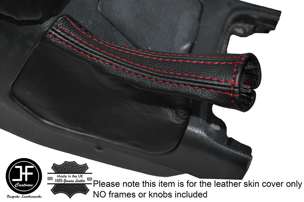 RED STITCH LEATHER SKIN HANDBRAKE GAITER FITS TOYOTA JZX90 CHASER 1992-1996
