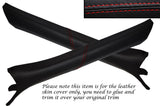 RED STITCH 2X A PILLAR LEATHER COVERS FITS BMW E36 COUPE & CONVERTIBLE 91-98