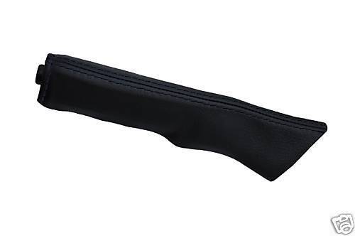 FITS PEUGEOT 306 BLACK LEATHER HANDBRAKE GAITER BLACK STITCH CUSTOM NEW