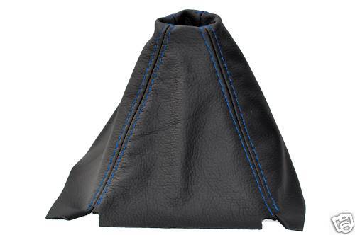 FITS HONDA CRX DEL SOL 92-97  LEATHER GEAR GAITER BLUE ST CUSTOM NEW MADE IN UK
