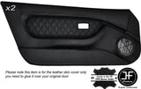 BLACK DIAMOND STITCH 2X FULL DOOR CARD LEATHER COVERS FITS MG MGF MK1 1995-1999
