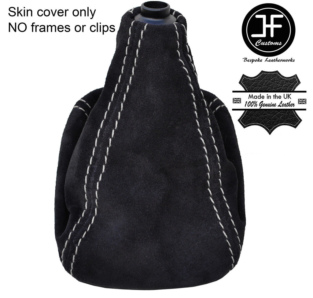 GREY STITCH REAL SUEDE MANUAL GEAR GAITER FOR TOYOTA MR2 MK3 SPYDER 2000-2007