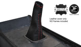 RED STITCHING GEAR GAITER REAL LEATHER FITS HUMBER SCEPTRE MK3 CUSTOM NEW