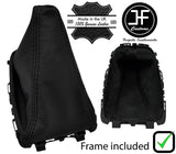 BLACK STITCH LEATHER MANUAL GEAR+PLASTIC FRAME FITS VAUXHALL CROSSLAND X  17-19