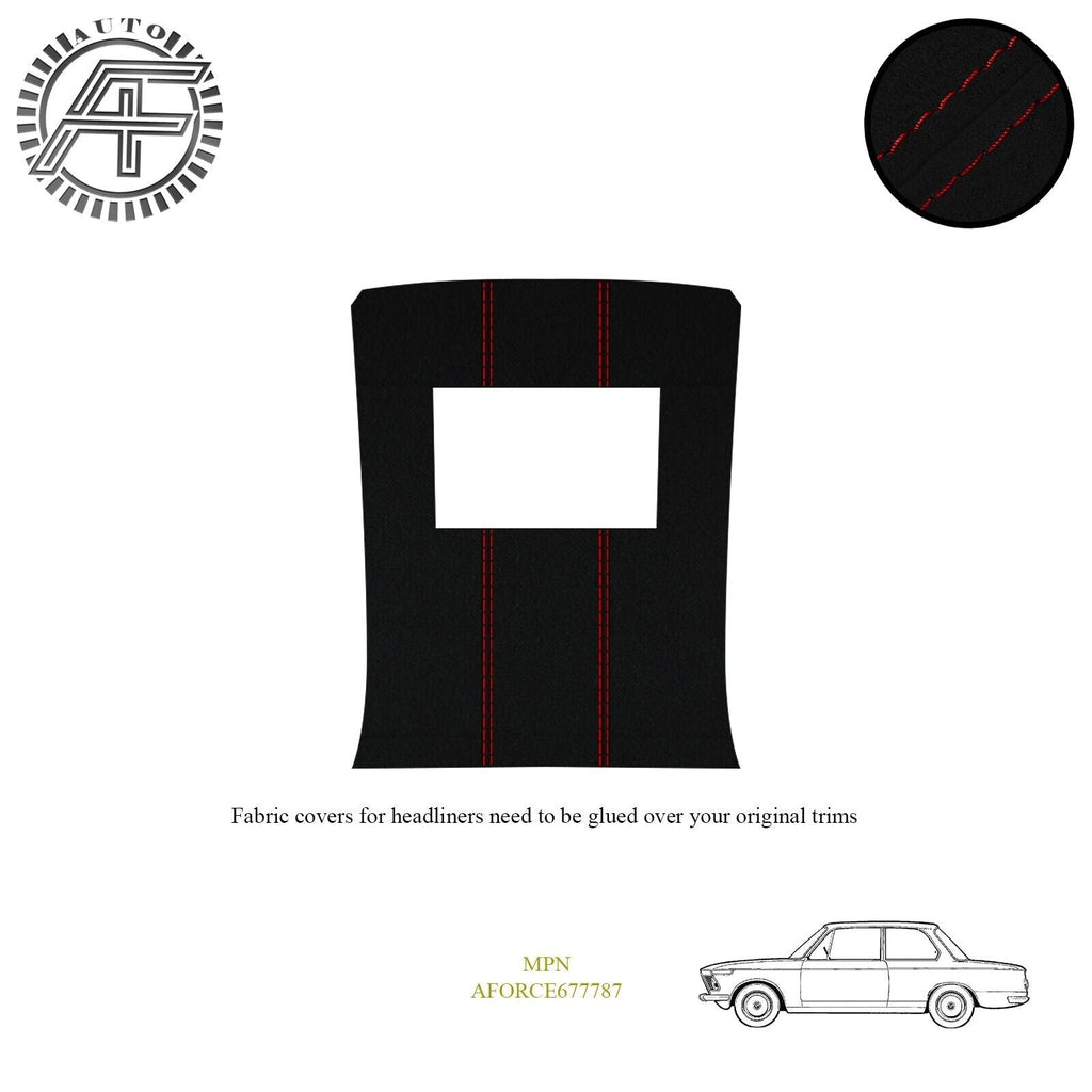 LUXE SUEDE HEADLINER COVER FOR BMW 1500-2000 4-DOOR SEDAN + SUNROOF 1962-1972