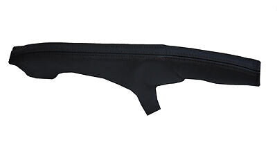 black stitch FITS AUDI A4 B7 05-07 LEATHER HANDBRAKE GAITER CUSTOM NEW