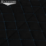 DSG2 L BLUE STITCH LUXE SUEDE SUN ROOF HEADLINER COVER FOR VW GOLF MK4 98-05 5DR