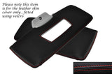 RED STITCHING 2X SUN VISORS LEATHER SKIN COVERS FITS SMART FORTWO 451 07-14