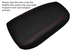 RED STITCHING ARMREST LID LEATHER SKIN COVER FITS FORD MONDEO MK5 2014-2016