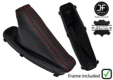 RED STITCH REAL LEATHER HANDBRAKE+PLASTIC FRAME FOR VAUXHALL ZAFIRA A 99-05