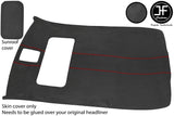 RED STITCH SUN ROOF HEADLINING DARK GREY LUXE COVER FOR VW GOLF MK4 5 DOOR