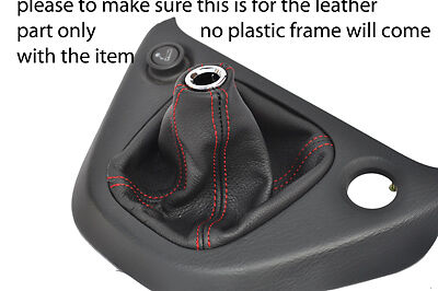 red stitch FITS HONDA STREAM 01-07 LEATHER GEAR GAITER CUSTOM NEW MADE IN UK