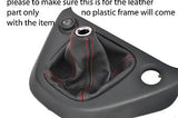 red stitch FITS HONDA STREAM 01-07 LEATHER GEAR GAITER CUSTOM NEW MADE IN UK