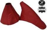 RED LEATHER FITS TOYOTA SUPRA MKIV MK4 1993-2002 MANUAL GEAR HANDBRAKE SET