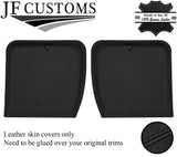 BLACK STITCH 2X TARGA T BAR SHADES LEATHER COVERS FOR TOYOTA MR2 MK1 84-90 JF1