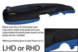 black & blue FITS SMART FORTWO PASSION CITY PULSE 98-07 DASH LEATHER COVER